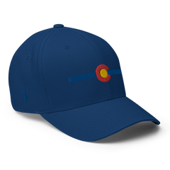 Blue Line Colorado Fitted Hat Blue - Loyalty Vibes