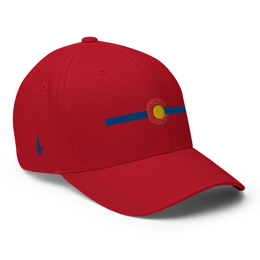Classic Colorado Fitted Hat Red Blue - Loyalty Vibes