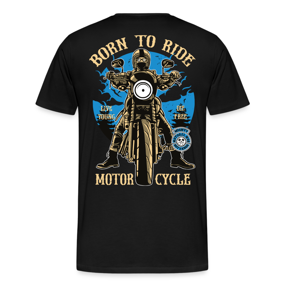 Born To Ride Motorcycle T-Shirt Black - Loyalty Vibes