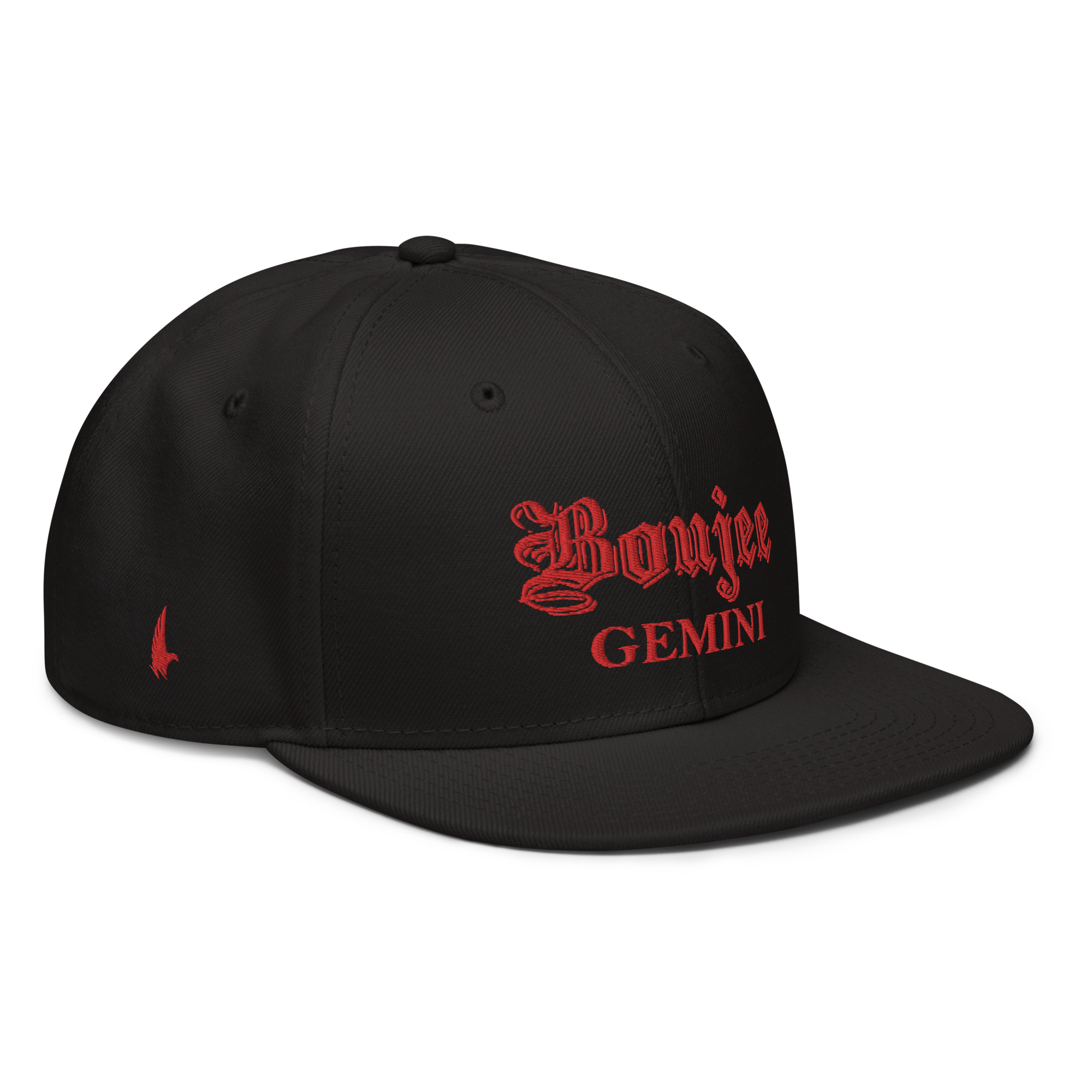 Boujee Gemini Snapback Hat - Black/Red - Loyalty Vibes