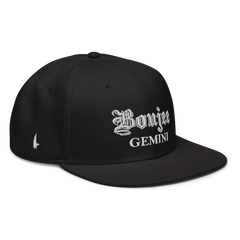 Boujee Gemini Snapback Hat - Black - Loyalty Vibes