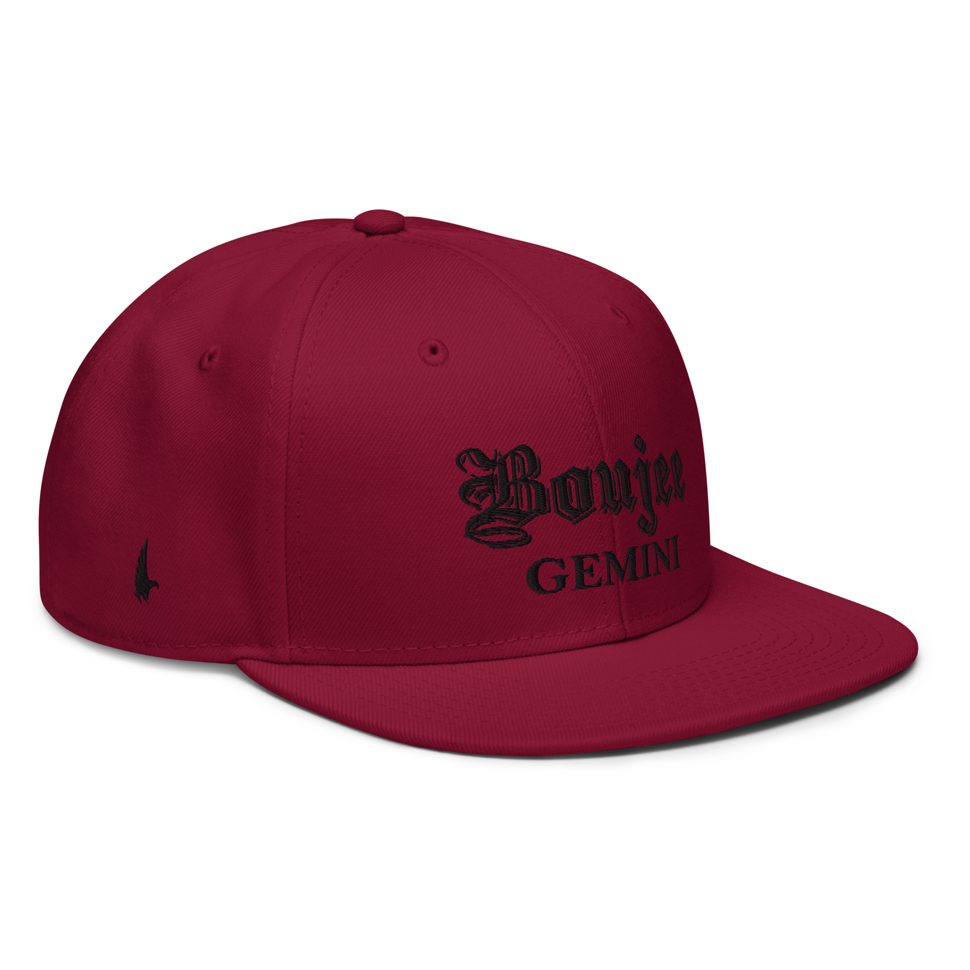 Boujee Gemini Snapback Hat - Maroon/Black - Loyalty Vibes