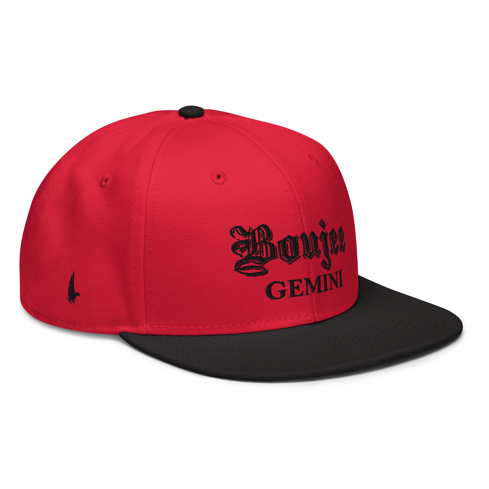 Boujee Gemini Snapback Hat - Red/Black/Black - Loyalty Vibes