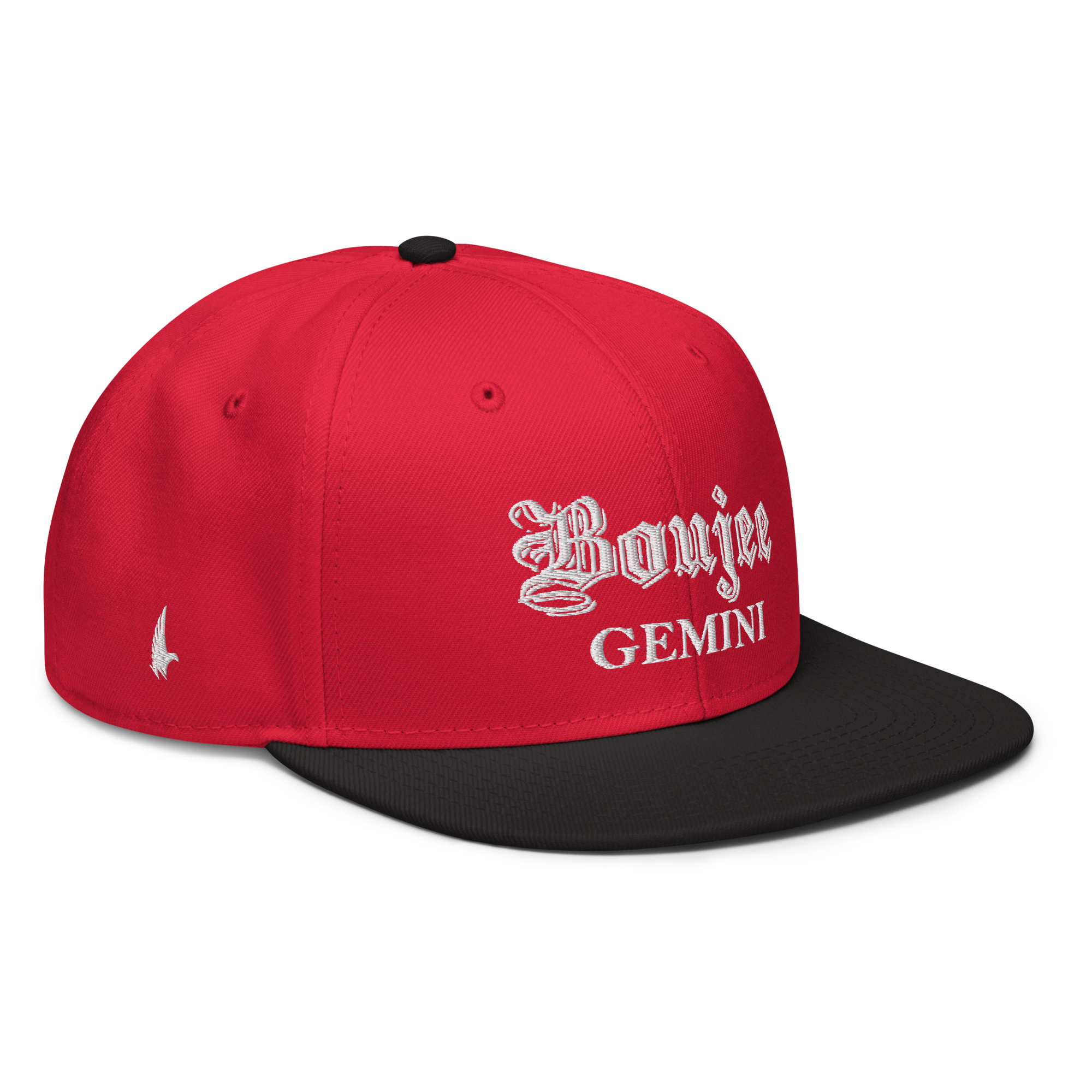 Boujee Gemini Snapback Hat - Red/White/Black - Loyalty Vibes
