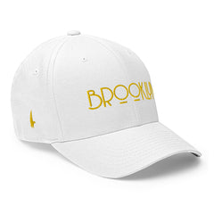 Brooklyn Fitted Hat White/Gold Fitted - Loyalty Vibes