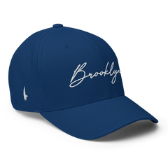 Brooklyn Signature Series Fitted Hat Blue - Loyalty Vibes