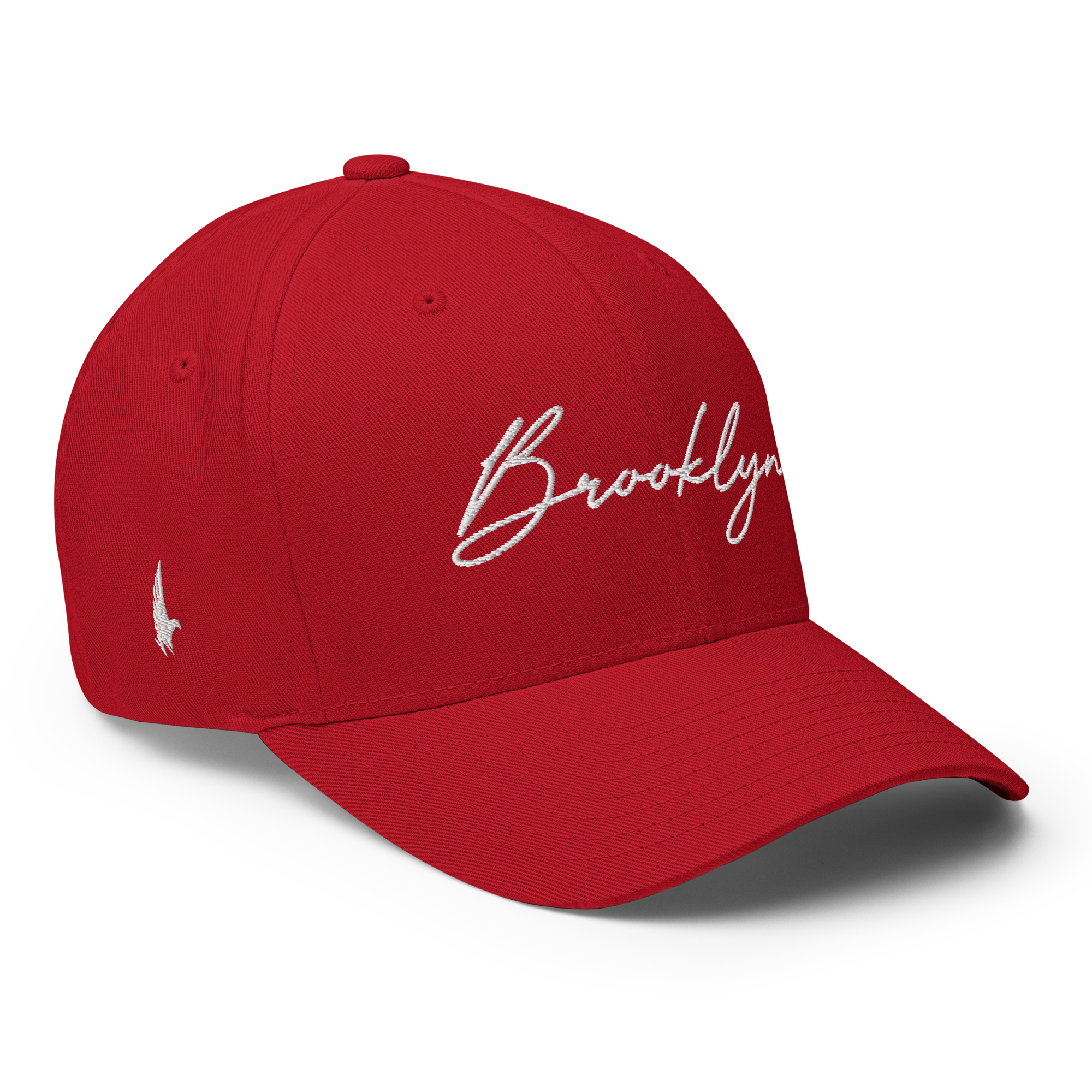 Brooklyn Signature Series Fitted Hat Red - Loyalty Vibes