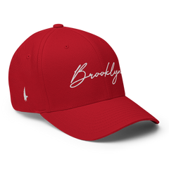 Brooklyn Signature Series Fitted Hat Red - Loyalty Vibes