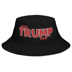 America Strong Trump Bucket Hat - Black - Loyalty Vibes