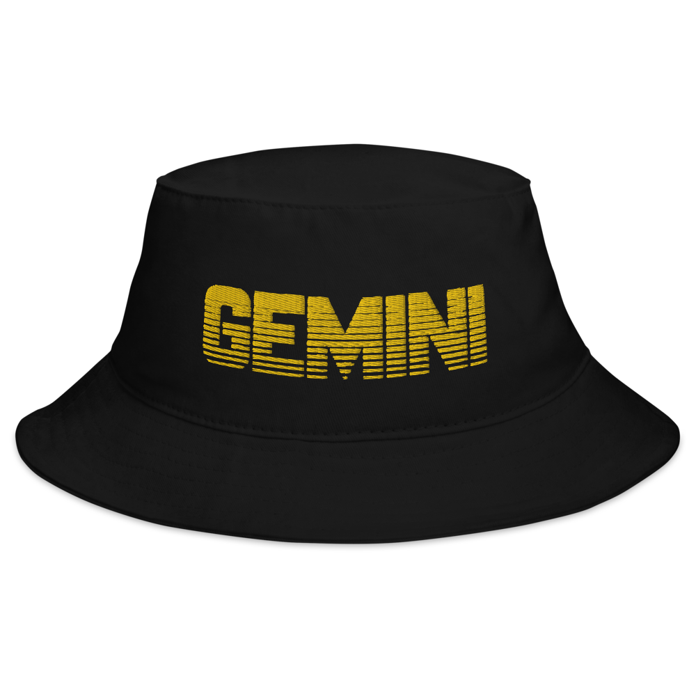 Gemini Bucket Hat Black - Loyalty Vibes