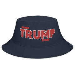America Strong Trump Bucket Hat - Navy - Loyalty Vibes