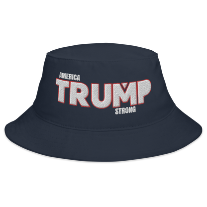 America Trump Strong Bucket Hat Navy Blue OS - Loyalty Vibes