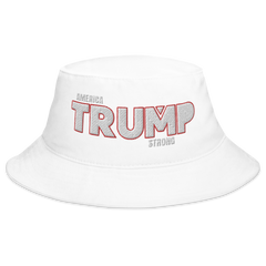 Trump Strong Bucket Hat White - Loyalty Vibes