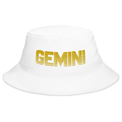 Gemini Bucket Hat White - Loyalty Vibes