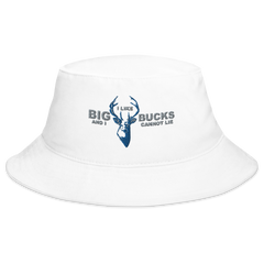 Big Bucks Hunting Bucket Hat White - Loyalty Vibes