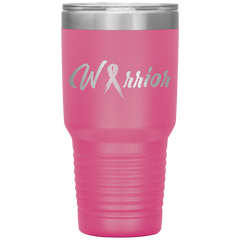 Breast Cancer Warrior Tumbler Pink 30oz. Stainless Steel - Loyalty Vibes