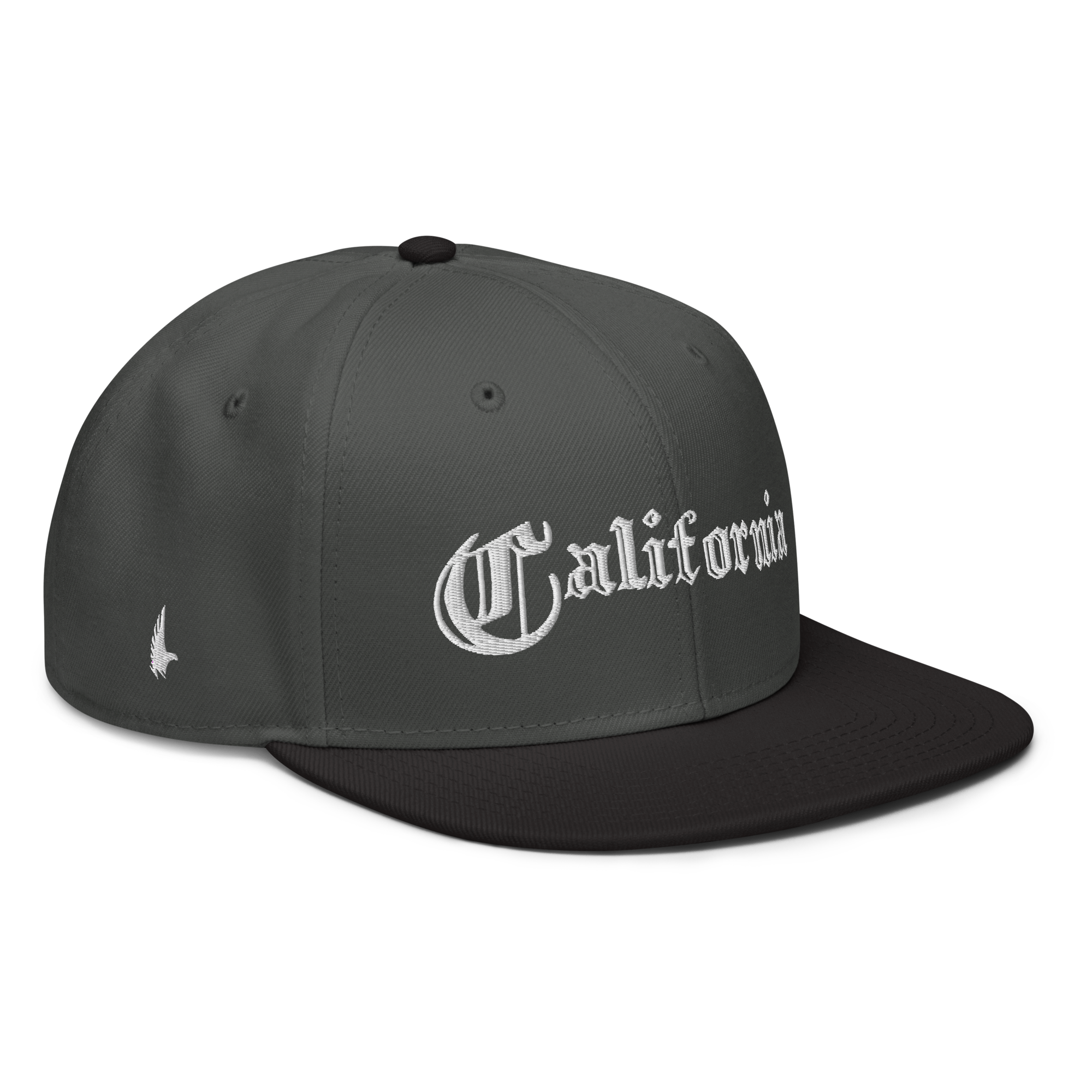 California Snapback Hat - Charcoal Grey / White / Black OS - Loyalty Vibes