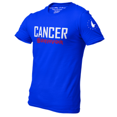 Cancer Survivor T-Shirt Blue - Loyalty Vibes