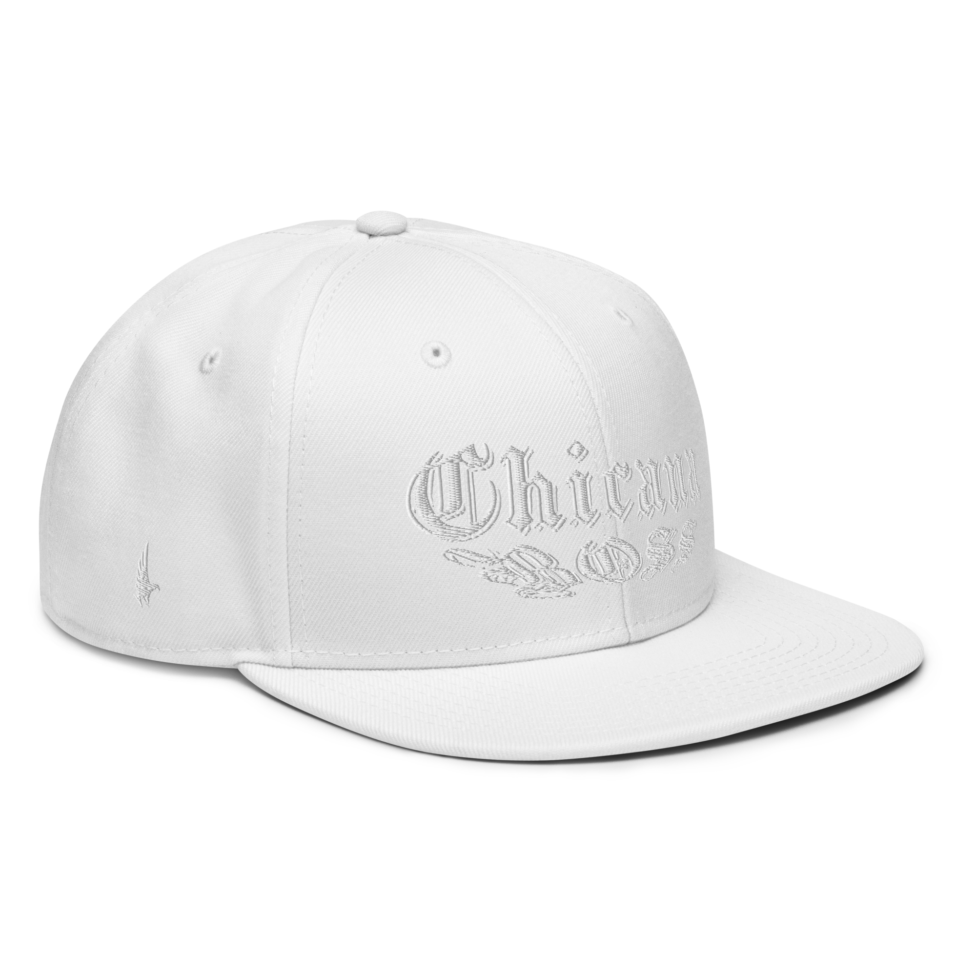 Chicana Boss Snapback Hat - White/White - Loyalty Vibes