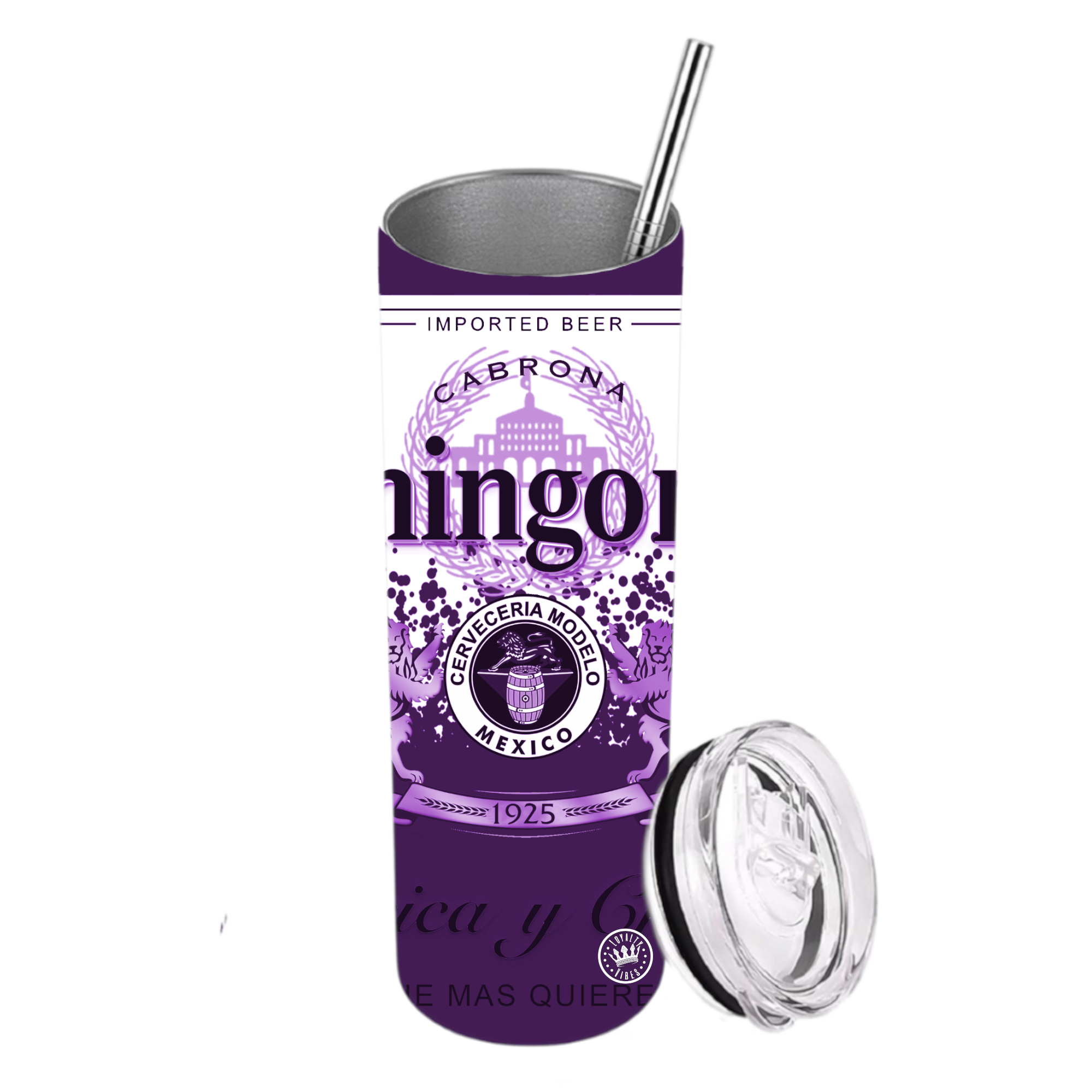 Chingona Tumbler Purple Passion - Loyalty Vibes