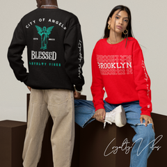City Of Angels Sweatshirt Black - Loyalty Vibes