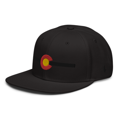 Classic Colorado Snapback Hat Black Black OS - Loyalty Vibes