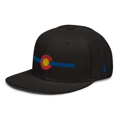 Classic Colorado Snapback Hat Black Blue OS - Loyalty Vibes