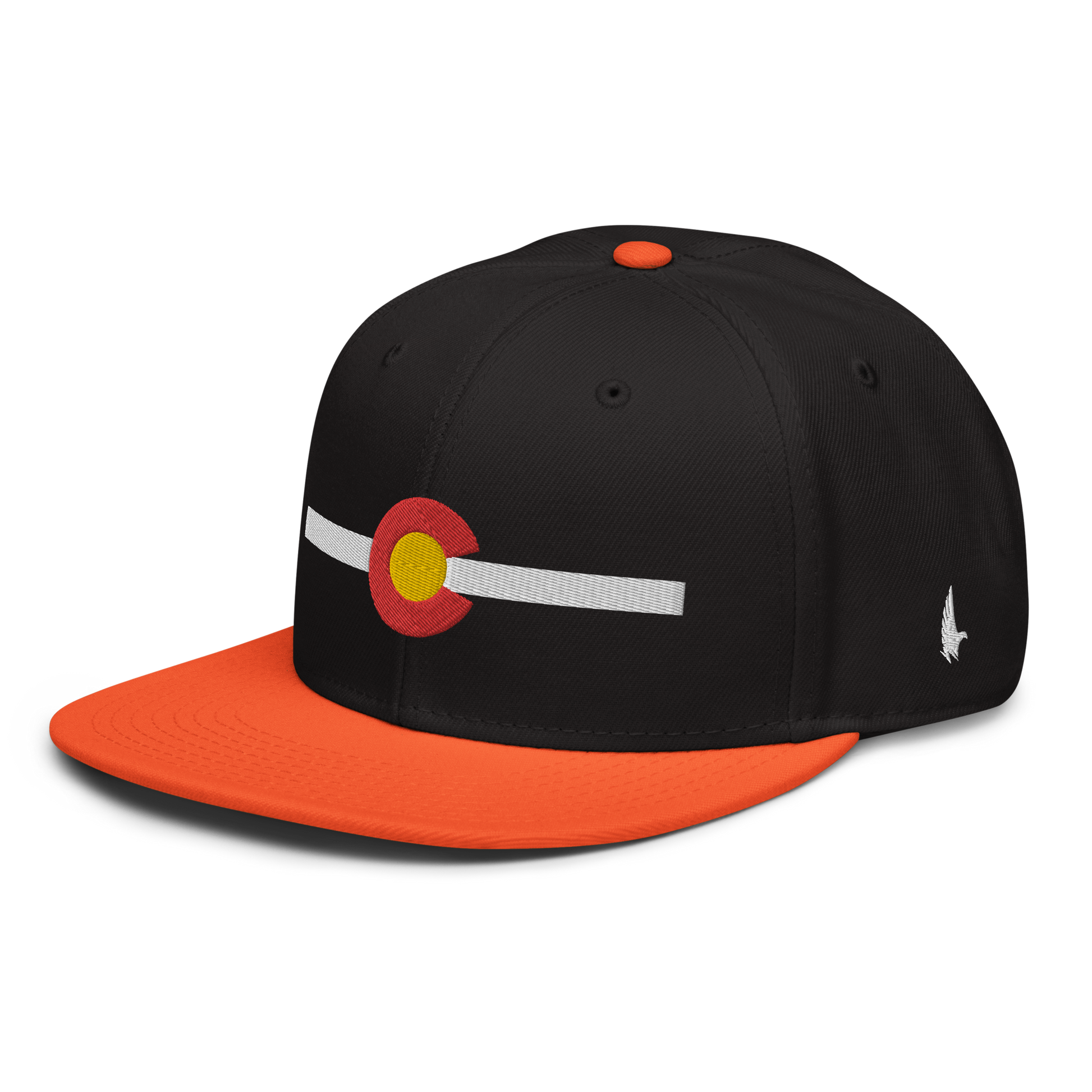 Classic Colorado Snapback Hat Black White Orange OS - Loyalty Vibes
