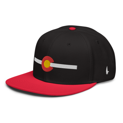 Classic Colorado Snapback Hat Black White Red OS - Loyalty Vibes