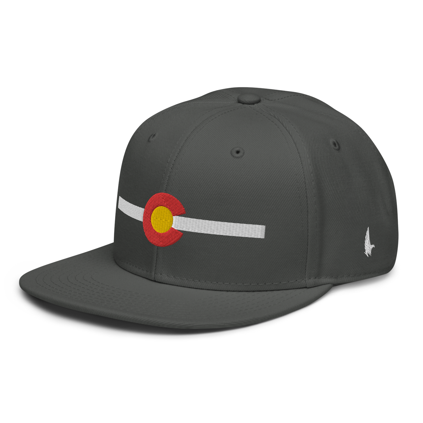 Classic Colorado Snapback Hat Charcoal Gray White OS - Loyalty Vibes