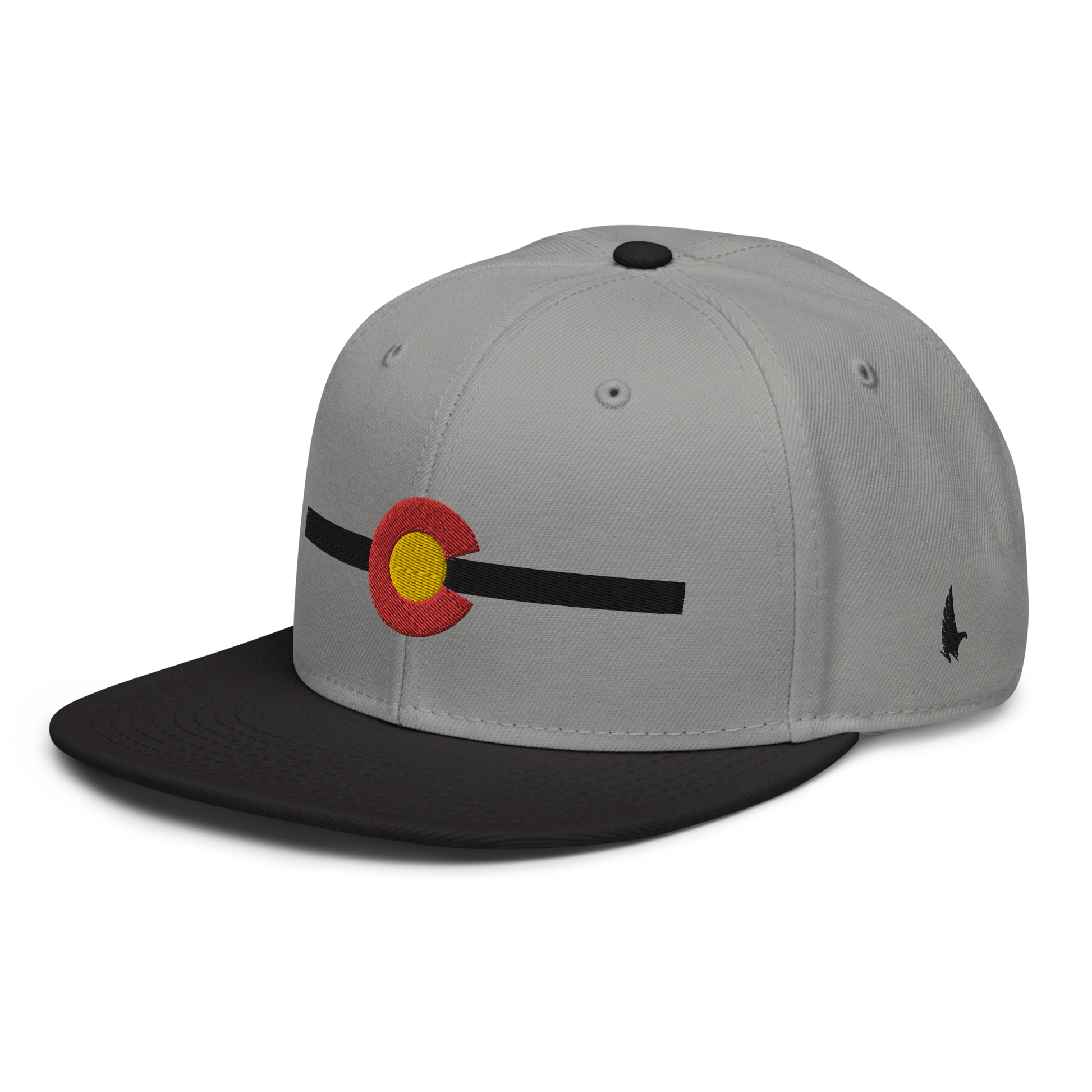 Classic Colorado Snapback Hat Gray Black Black OS - Loyalty Vibes