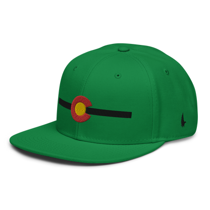 Classic Colorado Snapback Hat Green Black OS - Loyalty Vibes