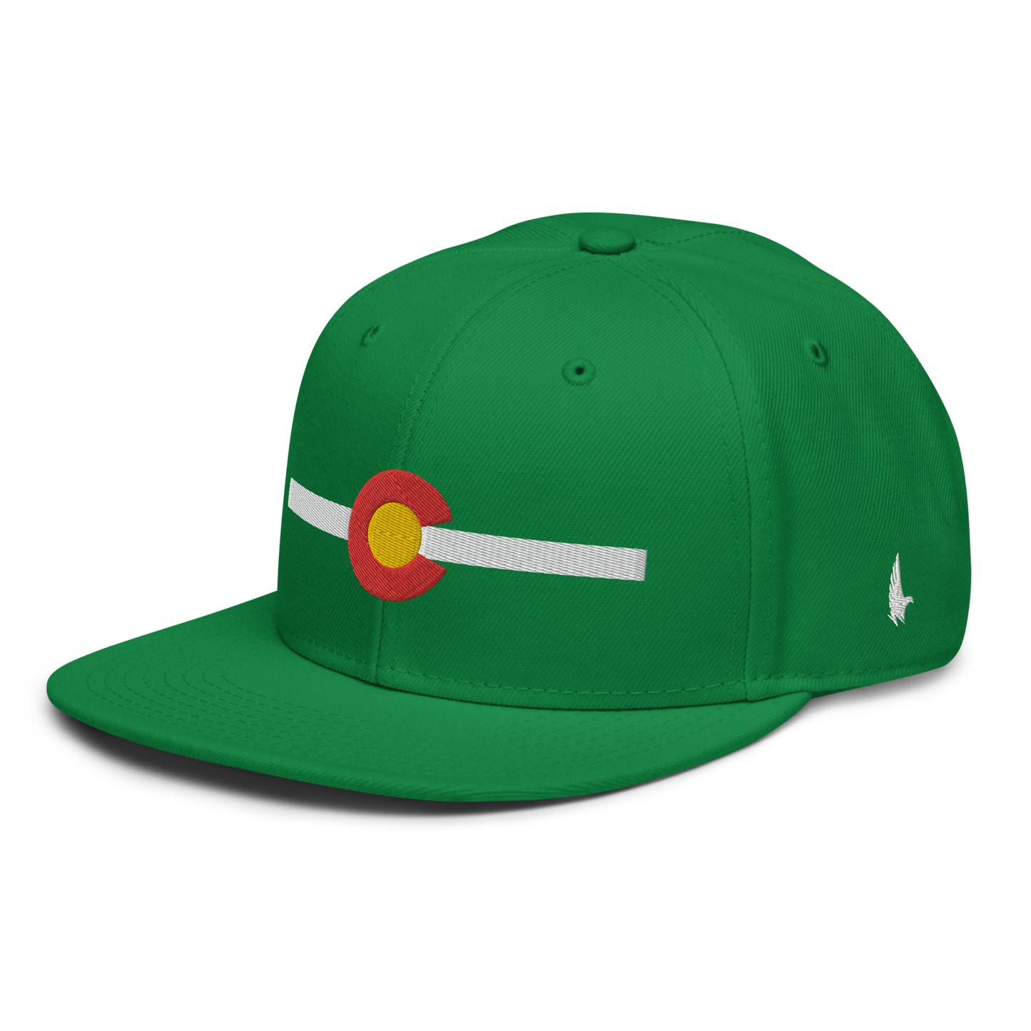 Classic Colorado Snapback Hat Green White OS - Loyalty Vibes