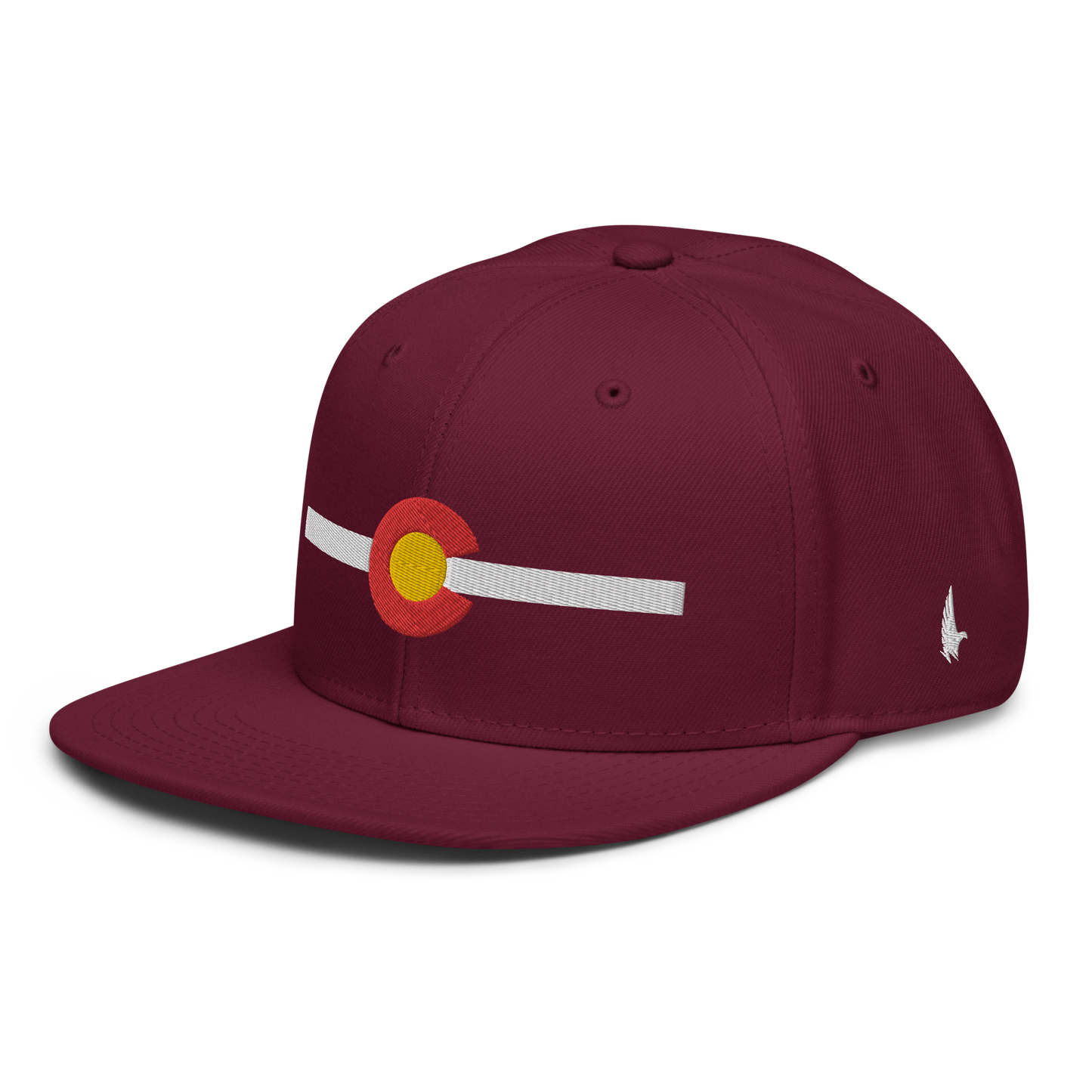 Classic Colorado Snapback Hat Maroon White OS - Loyalty Vibes