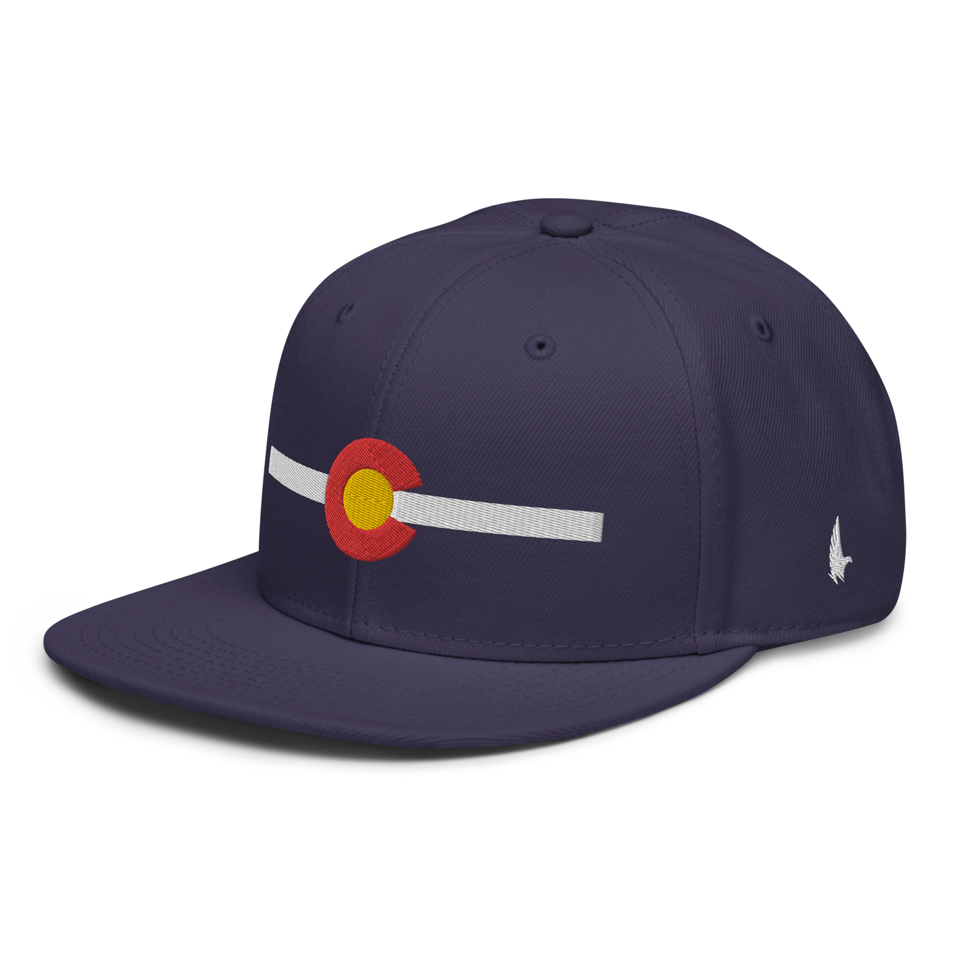 Classic Colorado Snapback Hat Purple White OS - Loyalty Vibes
