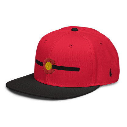 Classic Colorado Snapback Hat Red Black Black OS - Loyalty Vibes