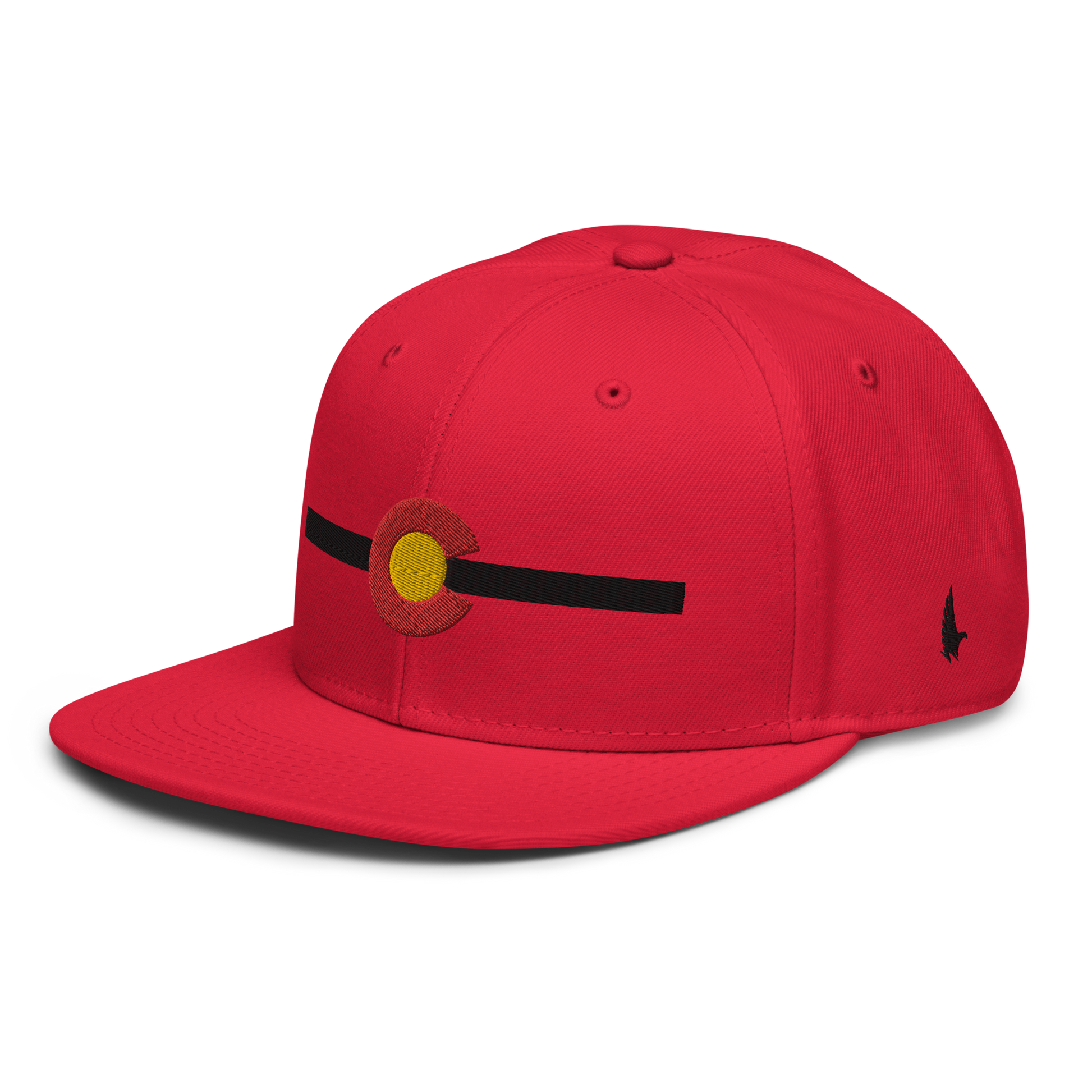 Classic Colorado Snapback Hat Red Black OS - Loyalty Vibes