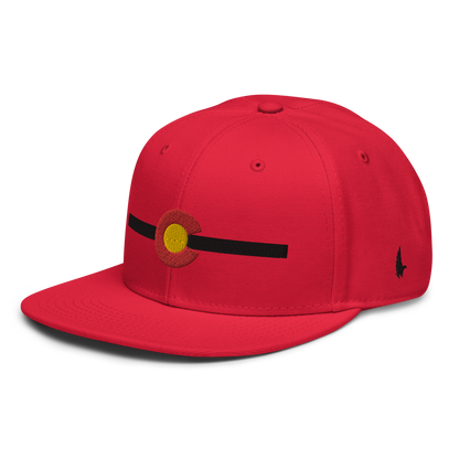 Classic Colorado Snapback Hat Red Black OS - Loyalty Vibes