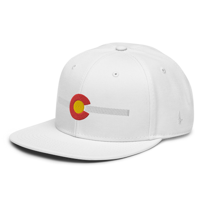 Classic Colorado Snapback Hat White White OS - Loyalty Vibes