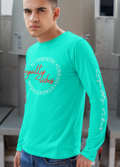 Classic Graphic Logo Long Sleeve Teal - Loyalty Vibes