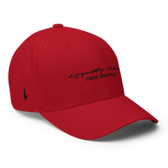 Classic Logo Fitted Hat Red - Loyalty Vibes