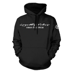 Classic Logo Hoodie Black - Loyalty Vibes