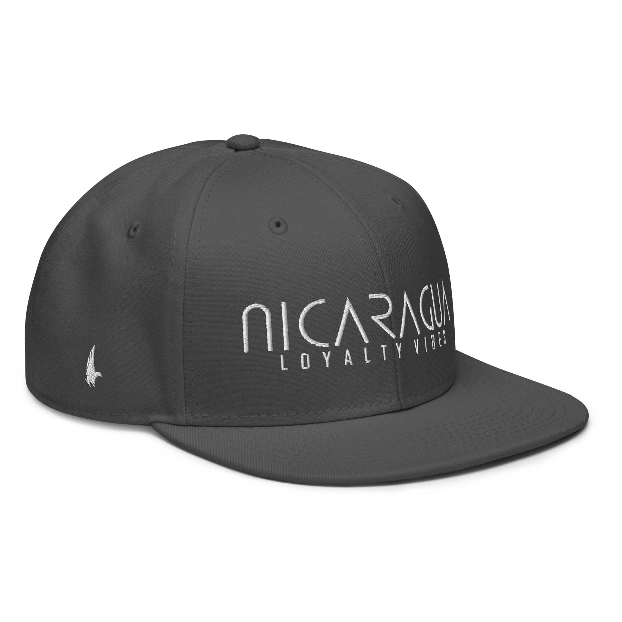 Classic Nicaragua Snapback Hat Grey - Loyalty Vibes