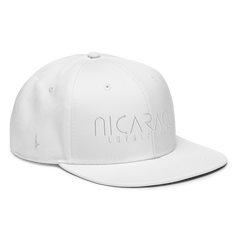 Classic Nicaragua Snapback Hat White/White - Loyalty Vibes