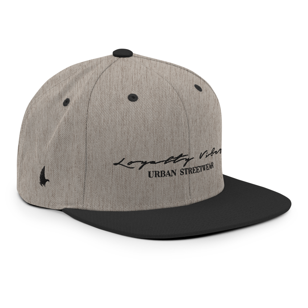 Loyalty Vibes Snapback Hat Heather Black - Loyalty Vibes