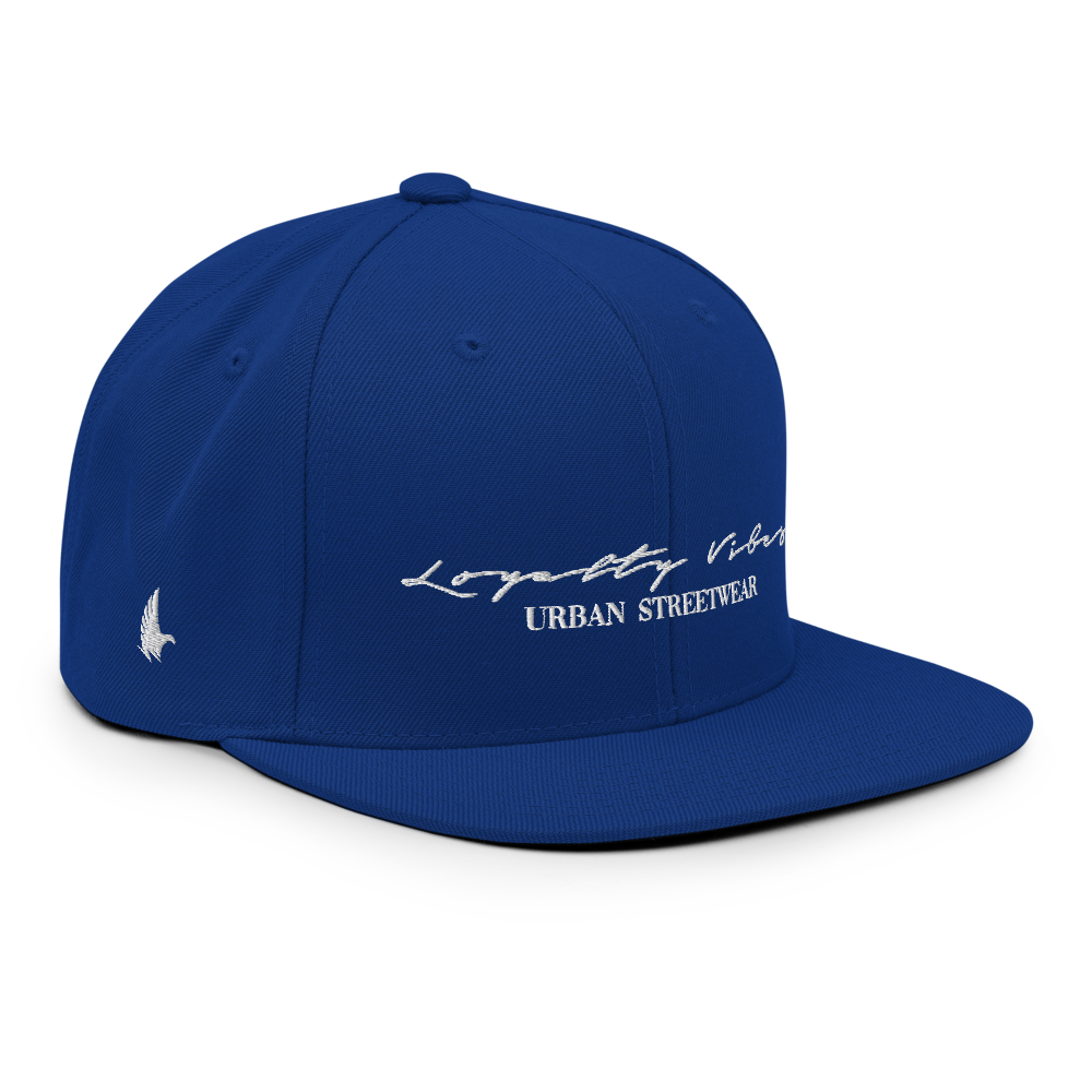 Classic Logo Snapback Hat Royal Blue - Loyalty Vibes