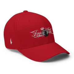 Loyalty Vibes Fitted Hat Red - Loyalty Vibes