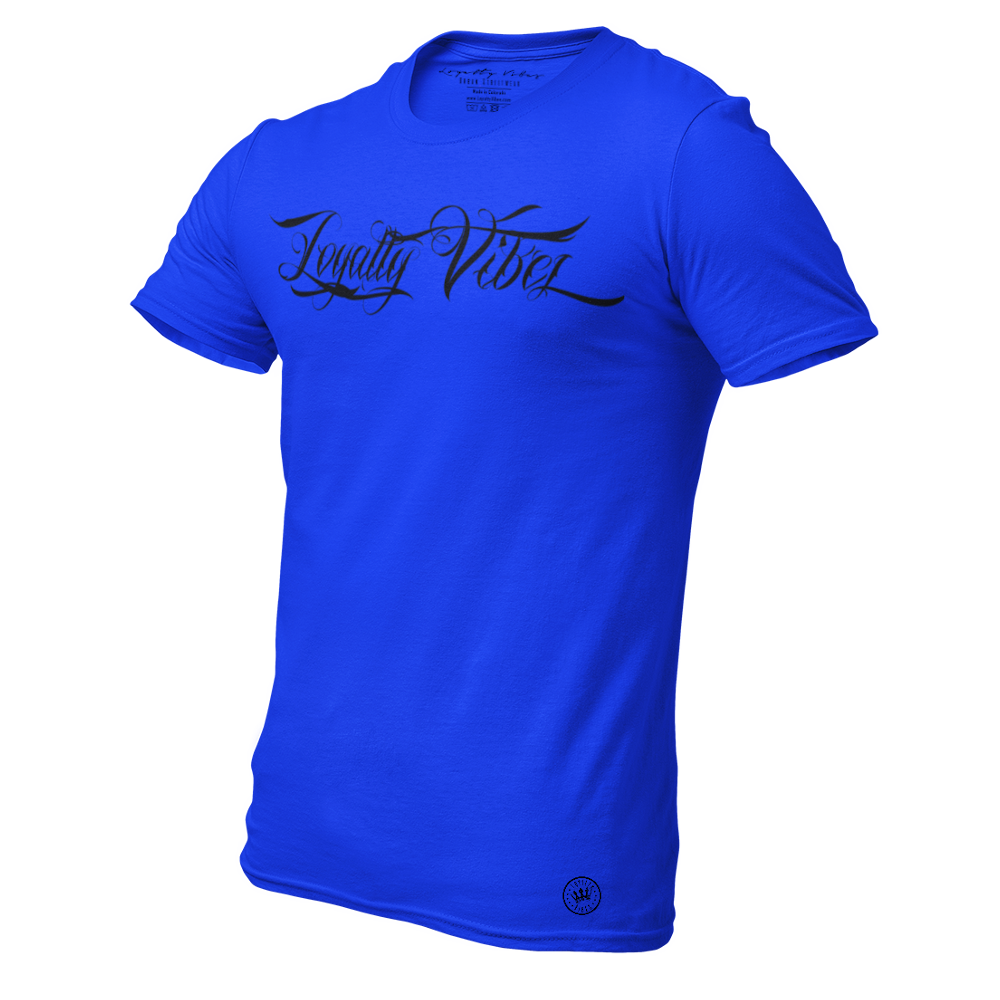 Loyalty Vibes Loyalty Vibes Collective T-Shirt Blue Black