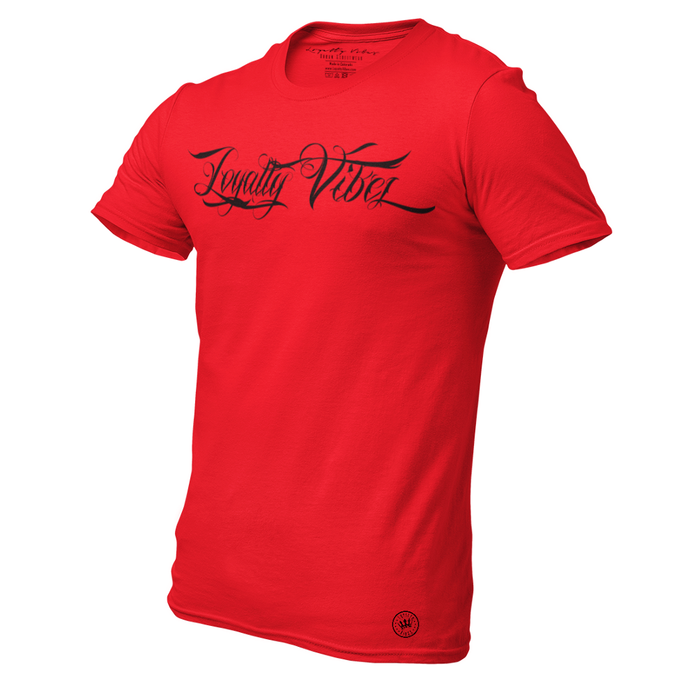 Loyalty Vibes Loyalty Vibes Collective T-Shirt Red Black