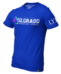 Colorado Community Strong Graphic Tee Blue - Loyalty Vibes